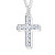 Zeitlose Halskette mit kubischen Zirkonia Kreuz M00741 (Halskette, Anhänger)