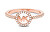 Luxusní bronzový prsten se zirkony MKC1250AN791