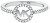 Luxusní stříbrný prsten se zirkony MKC1250AN040
