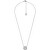 Slušivý stříbrný náhrdelník se zirkony MKC1634AN040