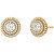 Orecchini scintillanti placcati in oro con zirconi Brilliance MKC1588AN710