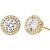 Scintillanti orecchini in argento sterling placcato oro MKC1035AN710