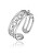 Nyitott acél gyűrű Madeline Silver Ring MCR23001S