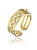 Nyitott aranyozott gyűrű Madeline Gold Ring MCR23001G