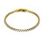 Tenisový pozlacený náramek Tessa White Bracelet MCB23057G