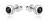 Piccoli orecchini in argento con zirconi neri E0001168