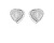 Cercei delicați din argint Inimi E0002166