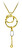 Pandantiv de lux placat cu aur cu perla PP000121
