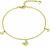 Raffinato bracciale placcato oro Farfalla con zirconi B0000862