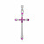 Originaler Silberanhänger Kreuz mit Zirkonen P0001240
