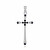 Originaler Silberanhänger Kreuz mit Zirkonen P0001241