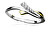 Incantevole anello in argento bicolore con zirconi R0000