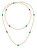 Dvojitý pozlacený náhrdelník s korálky Colori SAXQ01