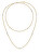 Doppelte vergoldete Halskette mit Perlen Colori SAXQ02