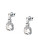 Eleganti orecchini in argento con zirconi Tesori SAIW111
