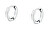 Kruhové náušnice z oceli Ø1,2 cm Creole SAUP20