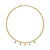 Luxuriöse vergoldete Halskette mit Kristallen Poetica SAUZ01