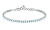 Luxus újrahasznosított ezüst tenisz karkötő Tesori SAIW182