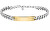 Időtlen bicolor acél karkötő Catene SATX15