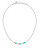 Acél bicolor nyaklánc gyöngyökkel Colori SAXQ05