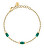 Stilvolles vergoldetes Armband mit Perlen Colori SAXQ14