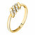 Vergoldeter Ring mit Kristallen Torchon SAWZ13