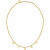 Romantica collana placcata in oro Pailettes SAWW01