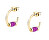 Slušivé pozlátené kruhové náušnice Colori SAXQ10