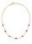 Slušivý pozlátený náhrdelník s korálkami Colori SAXQ03