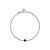 Bracciale in argento con zircone cubico blu Tesori SAIW238