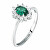 Stříbrný prsten se zirkony Tesori SAIW1550