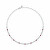 Collana tennis in argento con zirconi Tesori SAIW242