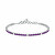 Bracciale tennis in argento con zirconi Tesori SAIW225