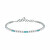 Bracciale tennis in argento con zirconi Tesori SAIW228