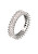 Třpytivý prsten s čirými zirkony Baguette SAVP100