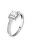Trblietavý strieborný prsteň so zirkónmi Tesori SAIW1150