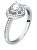 Třpytivý stříbrný prsten Srdce Tesori SAVB140