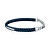 Bracciale in pelle blu scuro Recycled Leather JM222AVE04