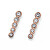 Elegante Bronze Ohrringe mit klaren Kristallen Change 23014RG
