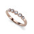 Eleganto anello placcato in oro rosa con cristalli trasparenti Change 41165