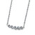 Elegantný oceľový náhrdelník s čírymi kryštálmi Change 12254