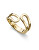 Minimalistický pozlacený prsten Character 41198G
