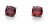 Nadčasové náušnice s červenými kubickými zirkony Amanor 23052 RED