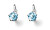 Zeitlose Ohrringe mit blauen Kristallen Jump 23027 202