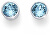 Náušnice pecky se světle modrými krystaly Ocean Uno 22623 202