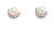 Pôvabné pozlátené náušnice kôstky s perličkami Mayari 23082G