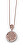 Půvabný bronzový náhrdelník s kubickými zirkony Ukulan Crystal Blossoms 12321RG