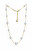 Colier fermecător placat cu aur cu perle Oceanides Silky Pearls 12308G