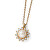 Splendida collana placcata in oro con perla Rush 12265G