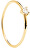 Inel fin placat cu aur cu model in formă de inimăinima alb Gold AN01-223